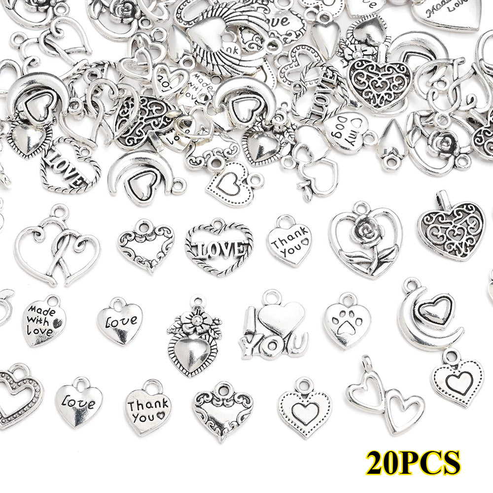 Vintage Metal Heart Pendants