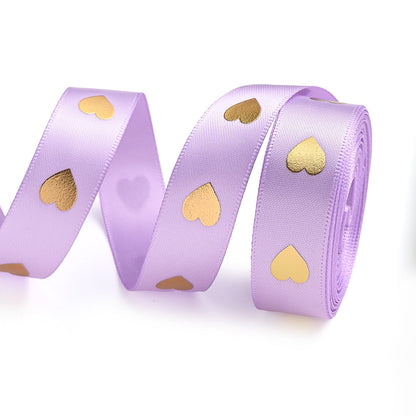 1 Roll 5 Yards Peach Heart Hot Stamping Ribbon