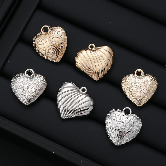 10PCS Gold & Silver CCB Love Pendant Set