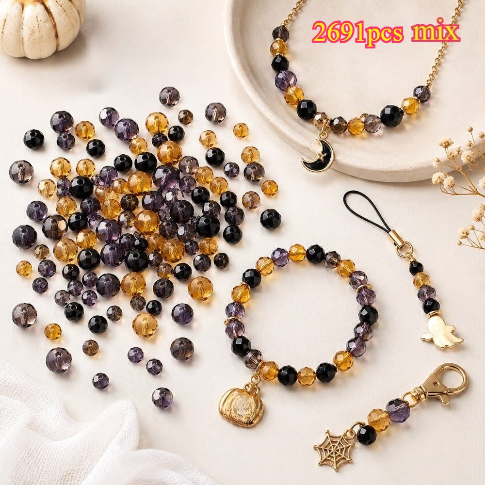 2691pcs Halloween Glass Bead Set