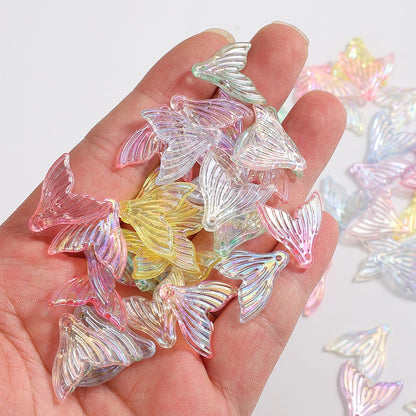 AB Mermaid Tail Pendant Charms