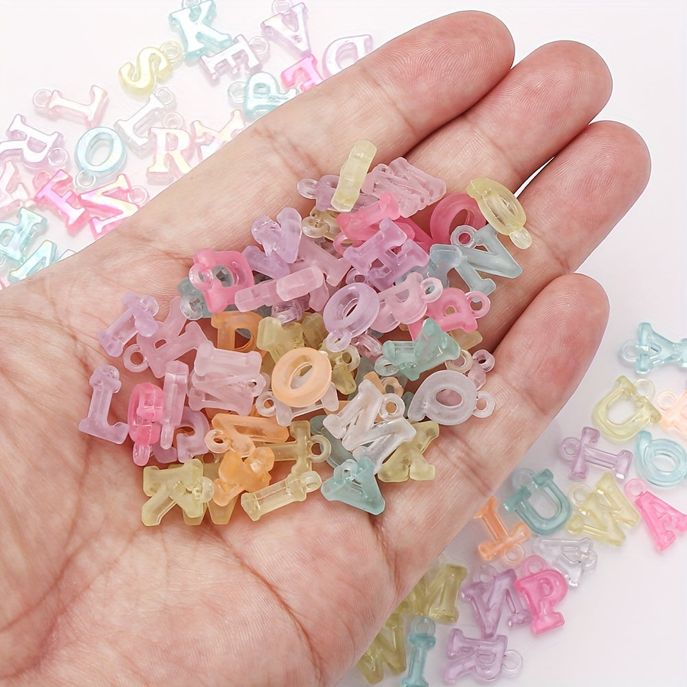 5-14 mm Mixed Letter Acrylic Charms