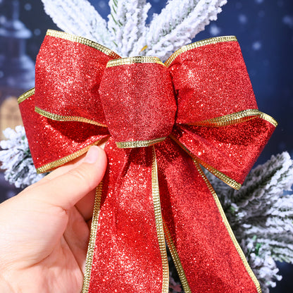 Colorful Glitter Christmas Ribbon Bows