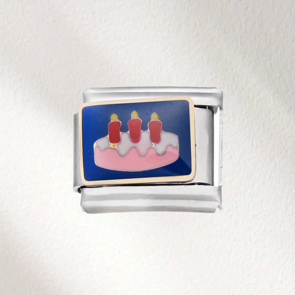1pc Colorful Cake Charm Chain Bead