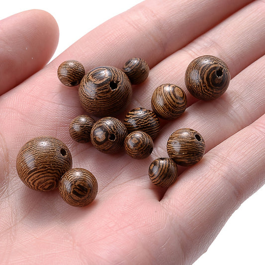Round Wooden Beads