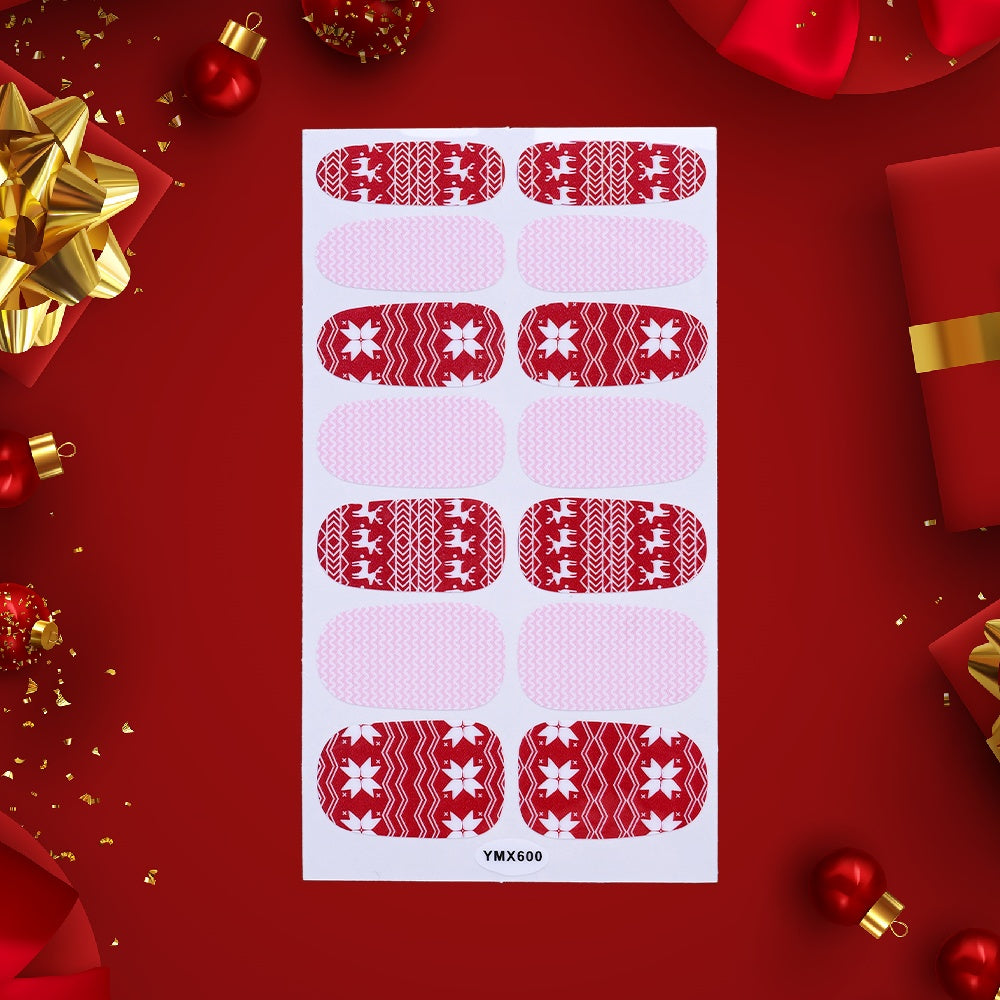 1 Sheet Christmas Nail Wrap Stickers