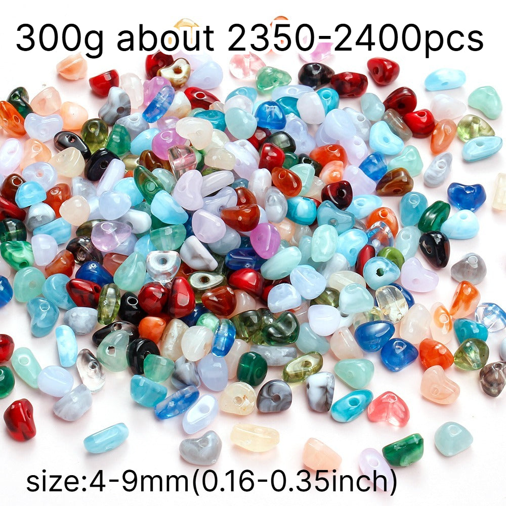 300g/bag Mini Imitation Stone Acrylic Beads