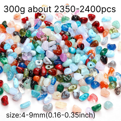 300g/bag Mini Imitation Stone Acrylic Beads