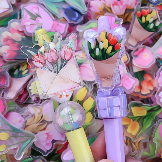 Colorful Tulip Appliques for Crafts