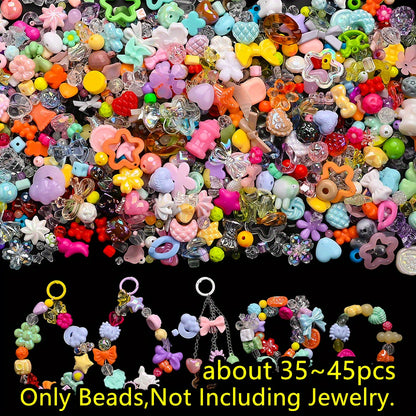 40g/bag Summer Color Acrylic Mixed Beads