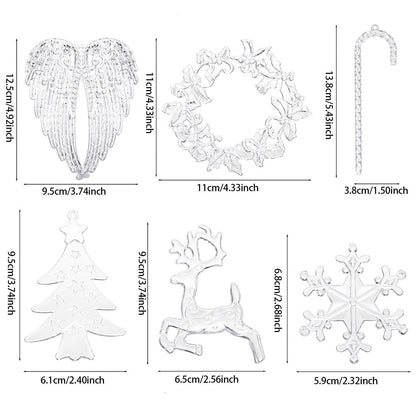 Clear Acrylic Christmas Decorative Accessories