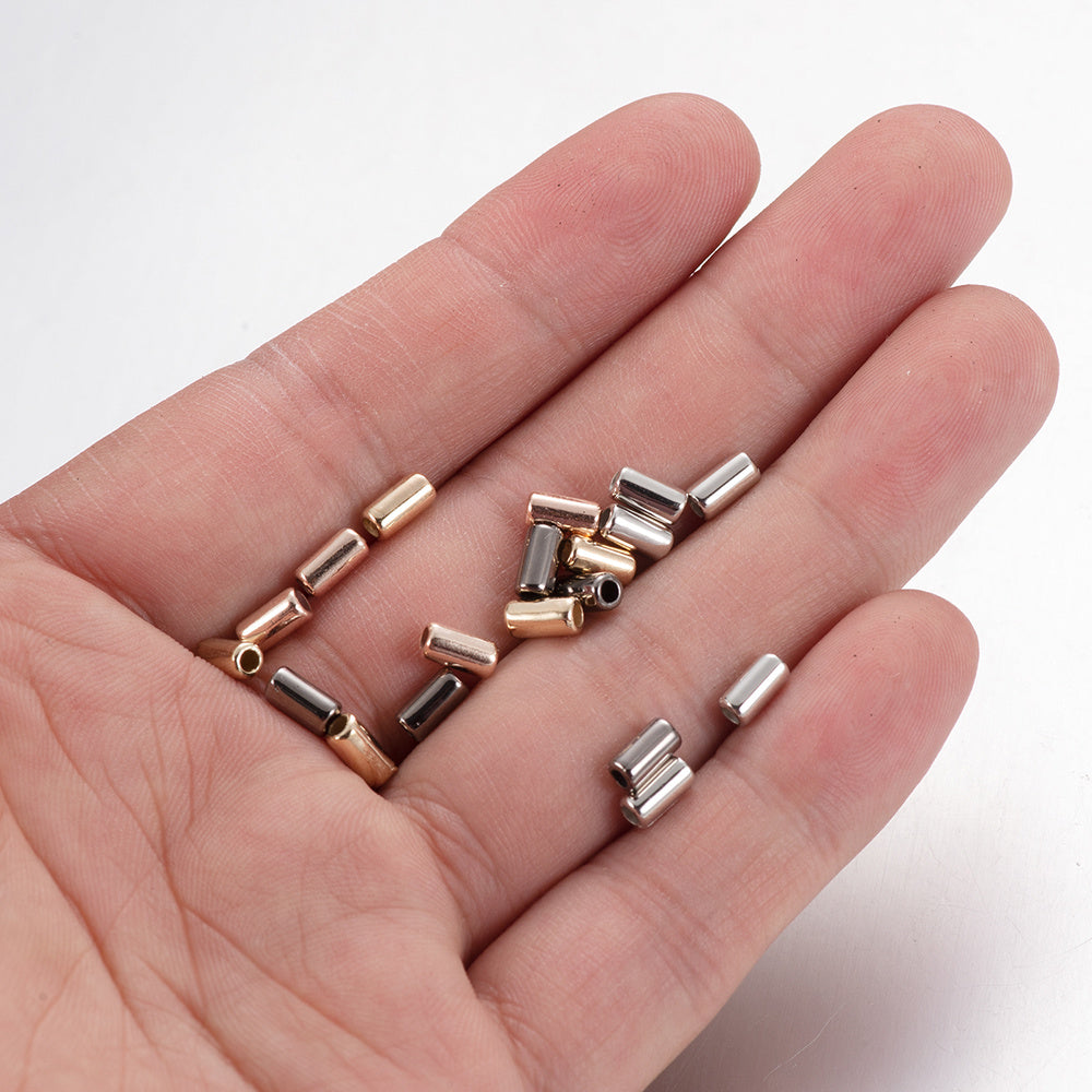 800pcs 3x6mm Cylindrical Tube CCB Beads