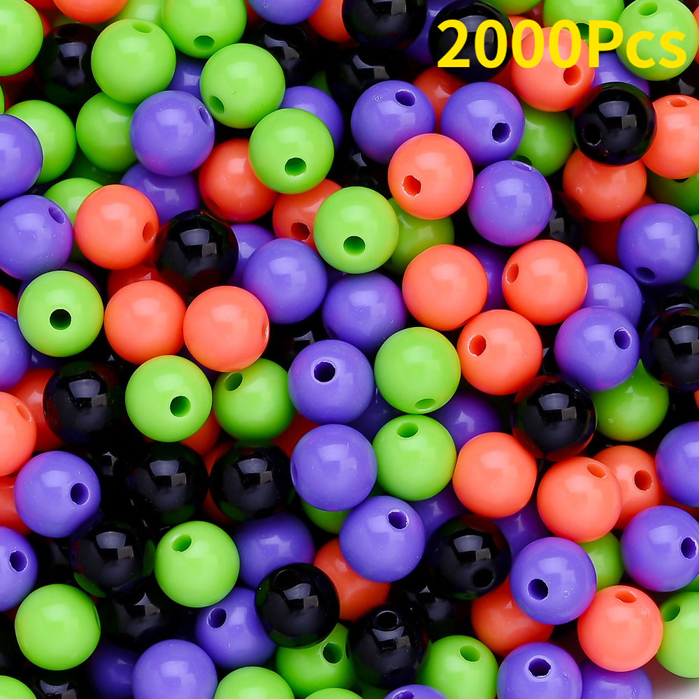 Halloween Acrylic Round Beads