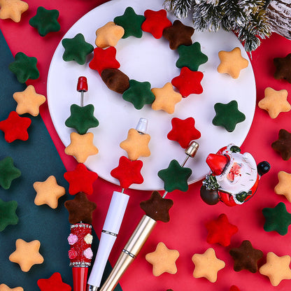 Velvet Star Focal Beads