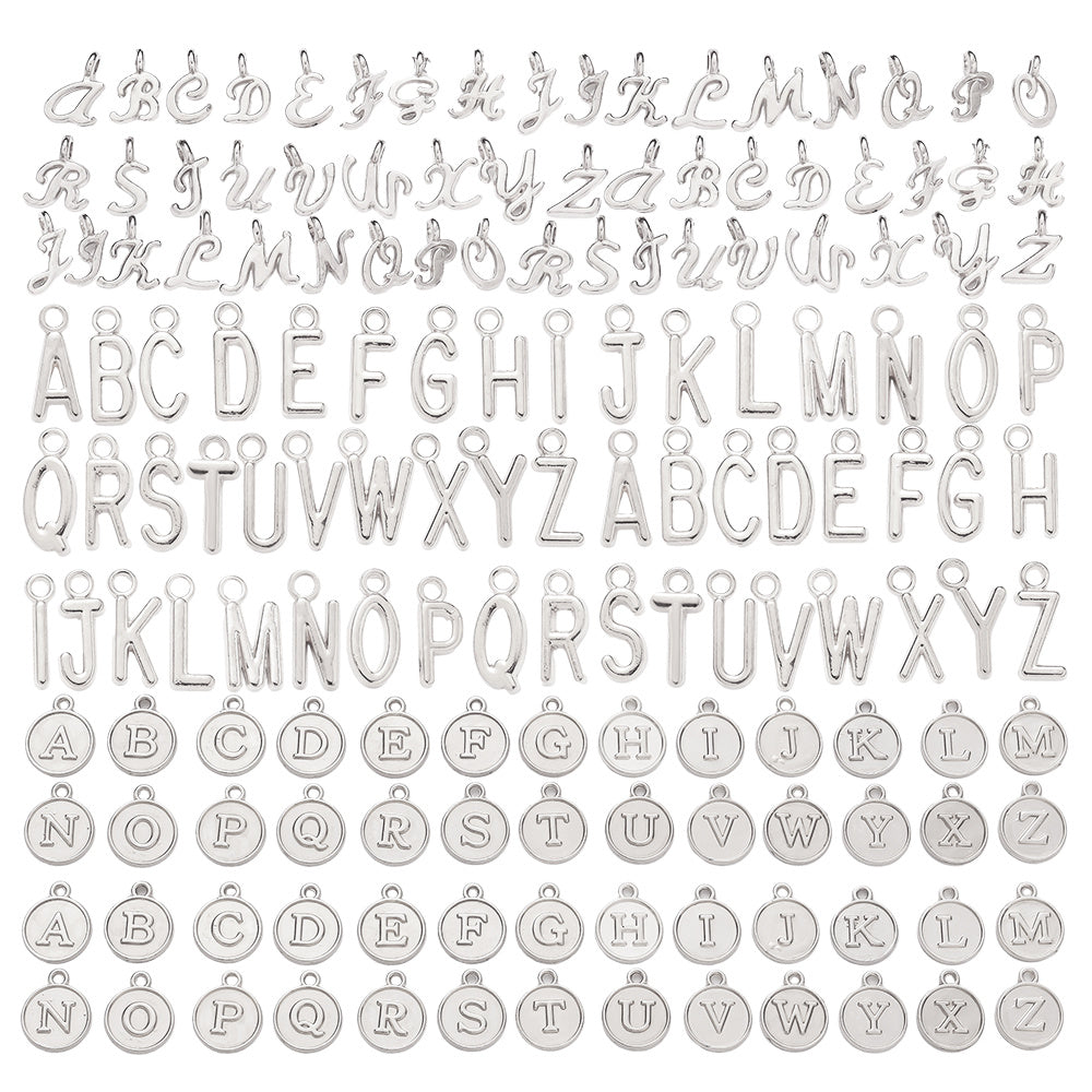 78/156PCS A-Z Alloy Letter Pendant Set