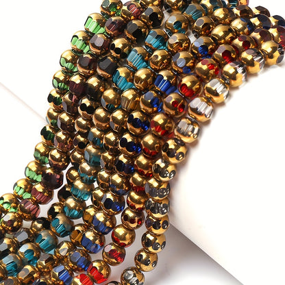 1 Strand About 43pcs 8mm 8-Sided Glass Beads