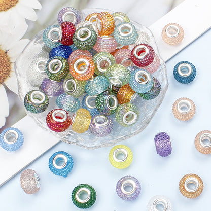 Mixed Color Resin Large Hole Beads
