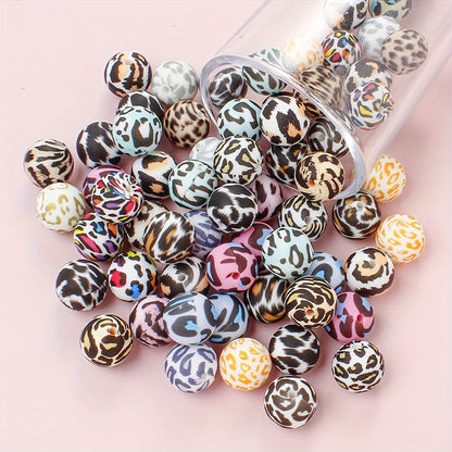 Watermark Leopard Silicone Beads