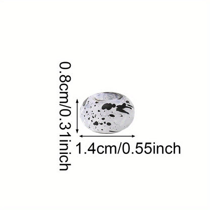 20pcs 8x14mm Bohemian Style Acrylic Large Hole Beads