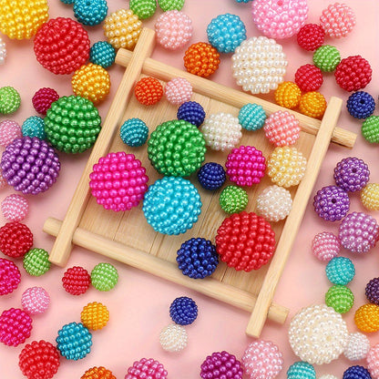 20/50pcs Multicolor Acrylic Bayberry Beads