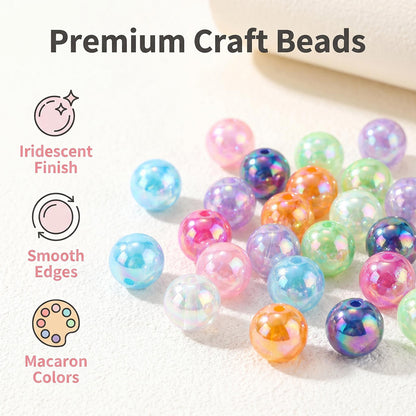 390/650/1300/2600pcs Acrylic Sparkling Spacer Beads