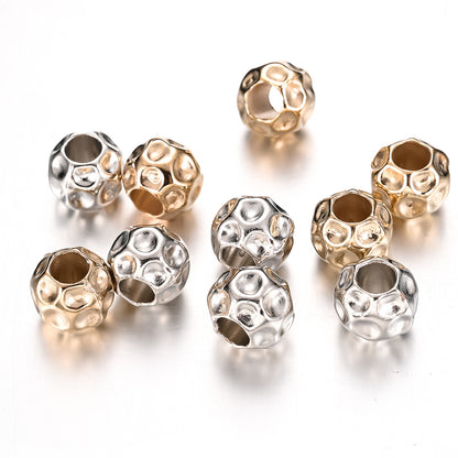 150pcs 10mm Electroplated CCB Round Beads