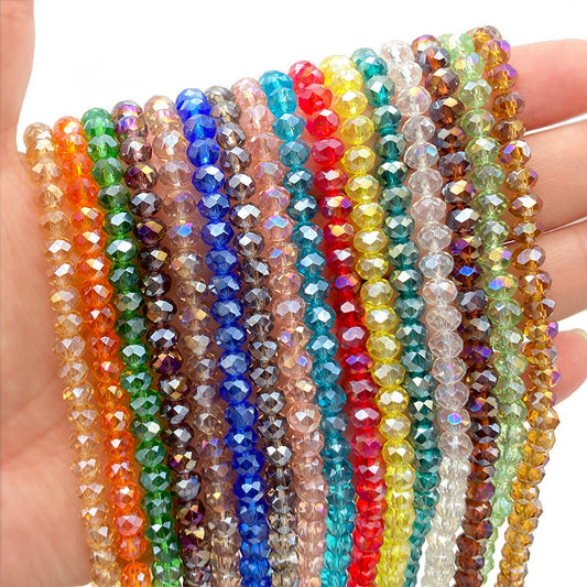 10mm Colored Cylindrical Glass Spacer Beads