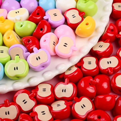 Pink Gradient Heart Beads