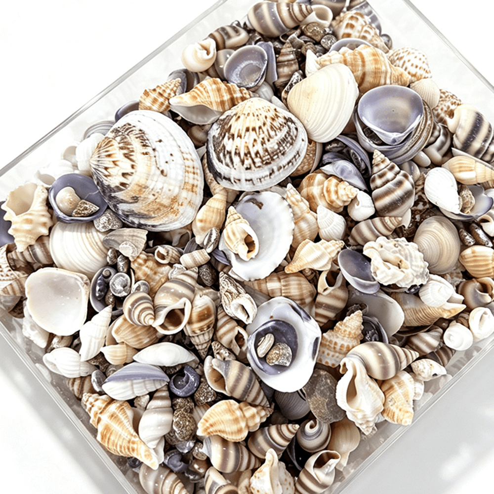 2 Bottles Mini Natural Shell Conch Beads Set