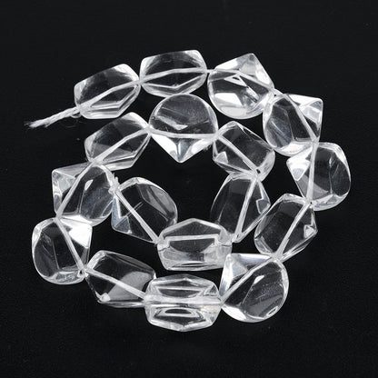 Transparent Crystal Faceted Glass Beads