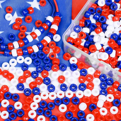 Independence Day Acrylic Beads