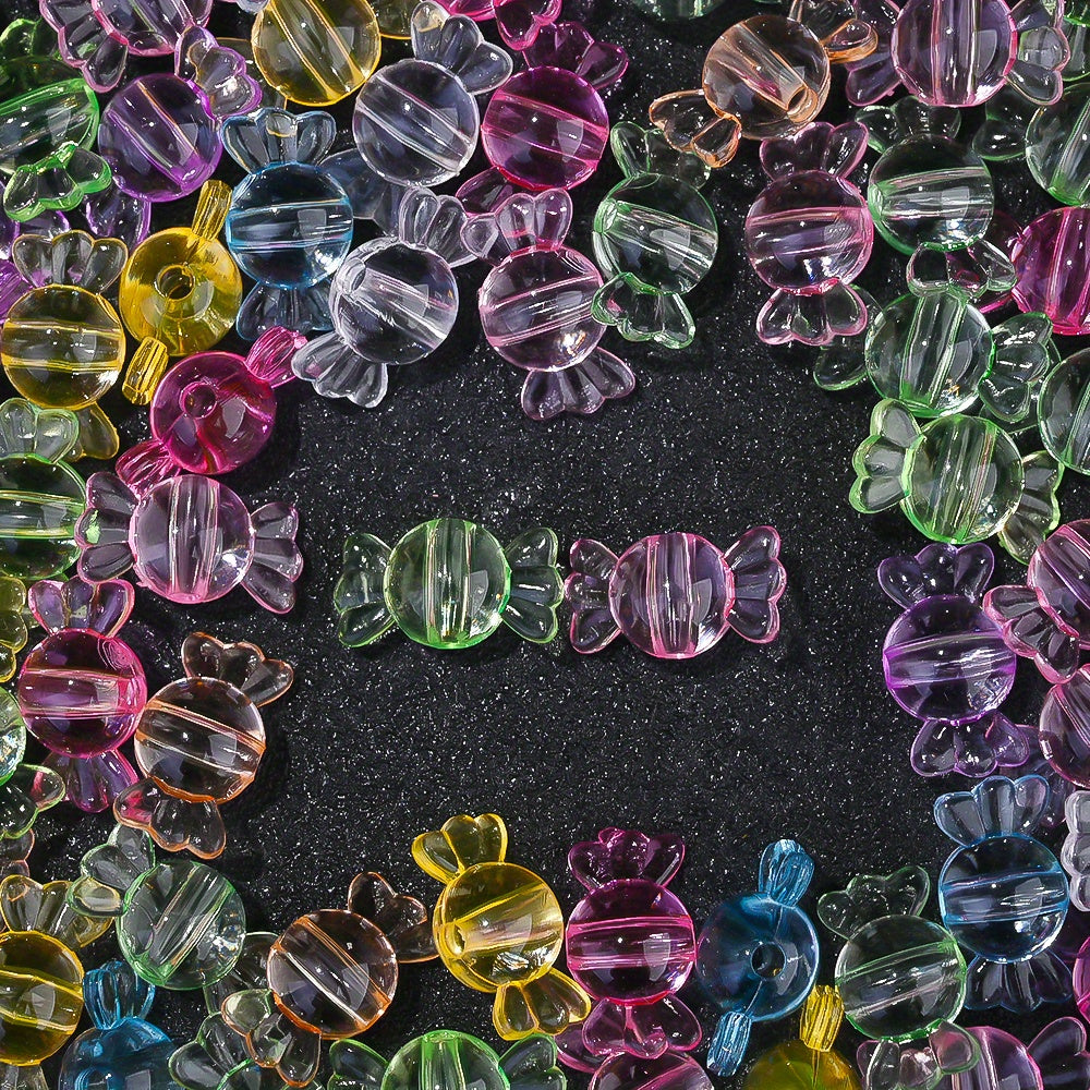 Clear Matte Candy Acrylic Beads