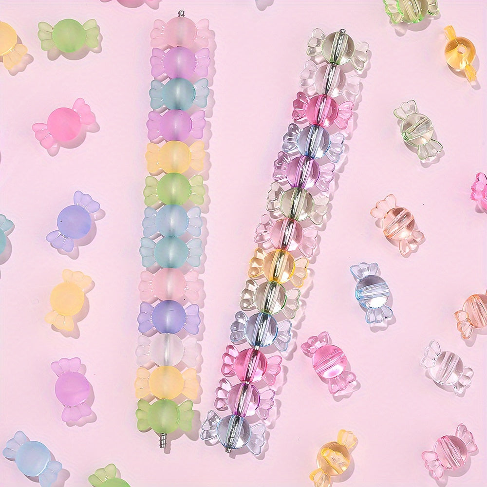 Clear Matte Candy Acrylic Beads