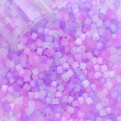 10g 2.5mm Colorful Drawn Glass Seed Beads