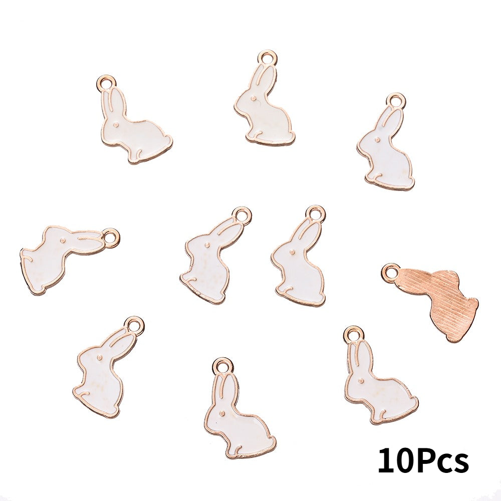 Easter Enamel Rabbit Pendants