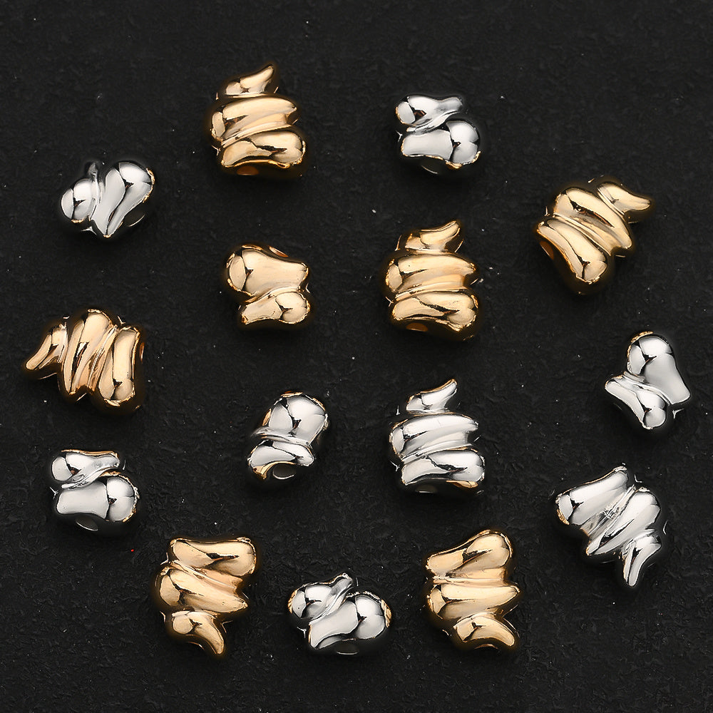 30/50PCS 14×11mm CCB Irregular Spacer Bead Set