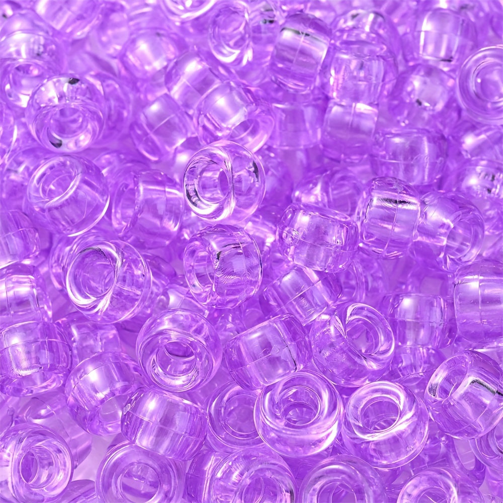 Transparent Colorful Pony Beads