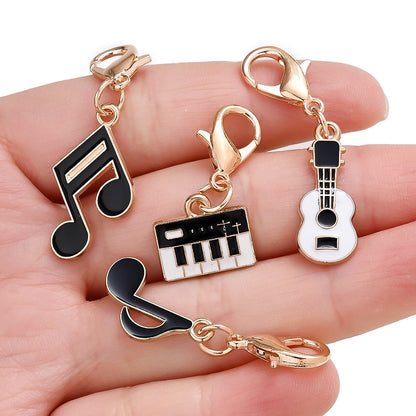 Music-Themed Alloy Pendant Charms