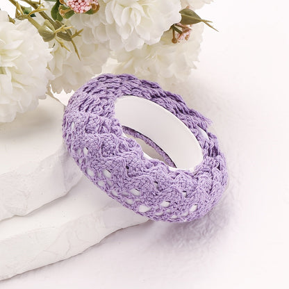 1 Roll 1.8cm Embroidered Lace Trim Ribbon