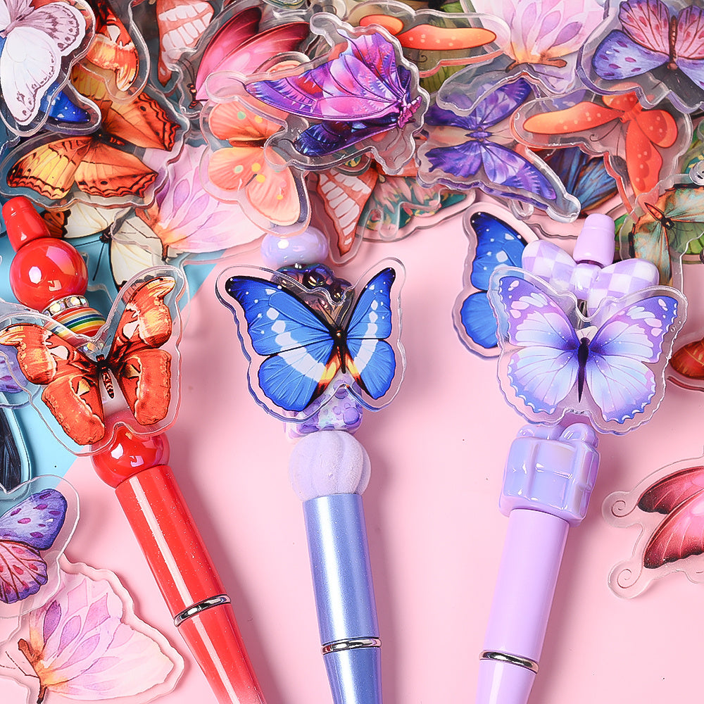 Colorful Butterfly Acrylic Flatback Embellishments