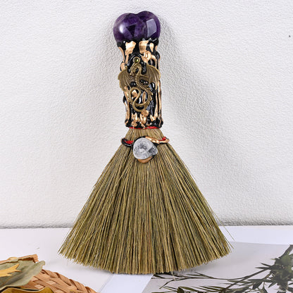 Crystal Broom Pendant Charm