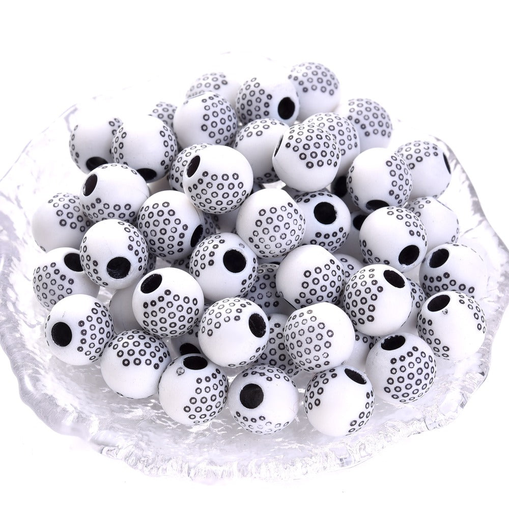 50pcs 39 Styles Mixed Sports Ball Beads