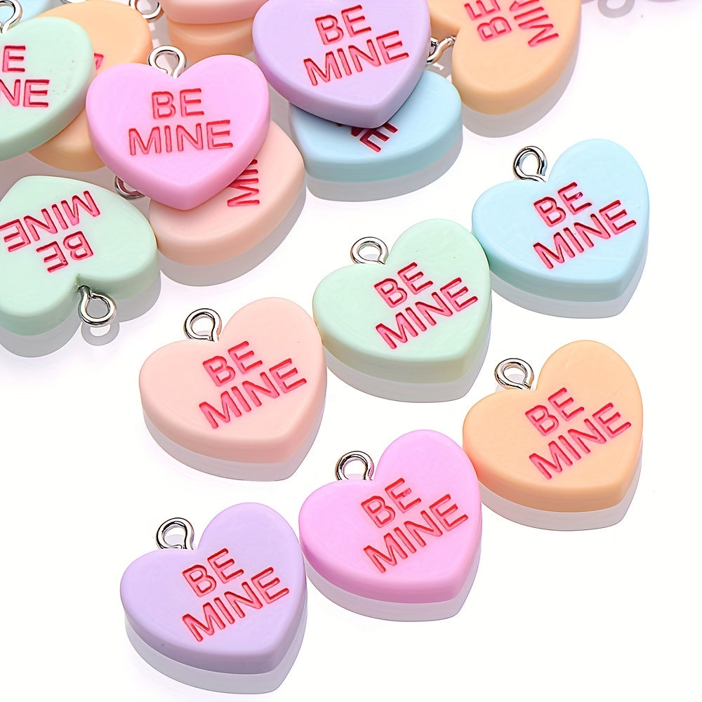 Sweet Heart Resin Pendants