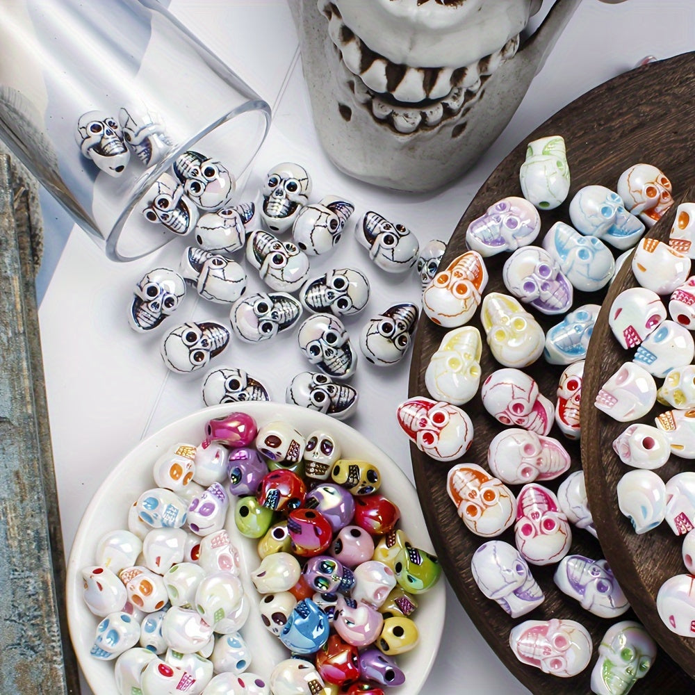 Skull Shaped Acrylic Beads