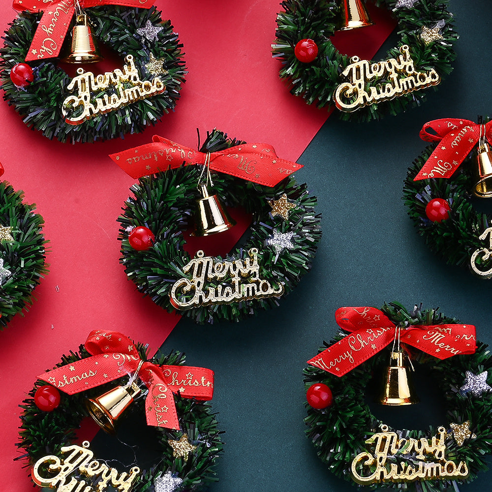 Miniature Christmas Wreath and Garland Decorations