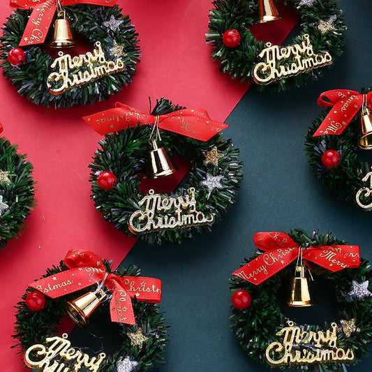 Miniature Christmas Wreath and Garland Decorations