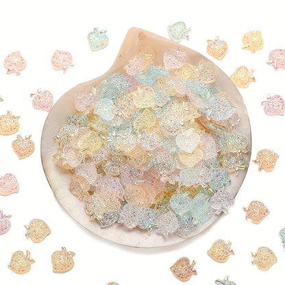 Mixed Glitter Acrylic Beads