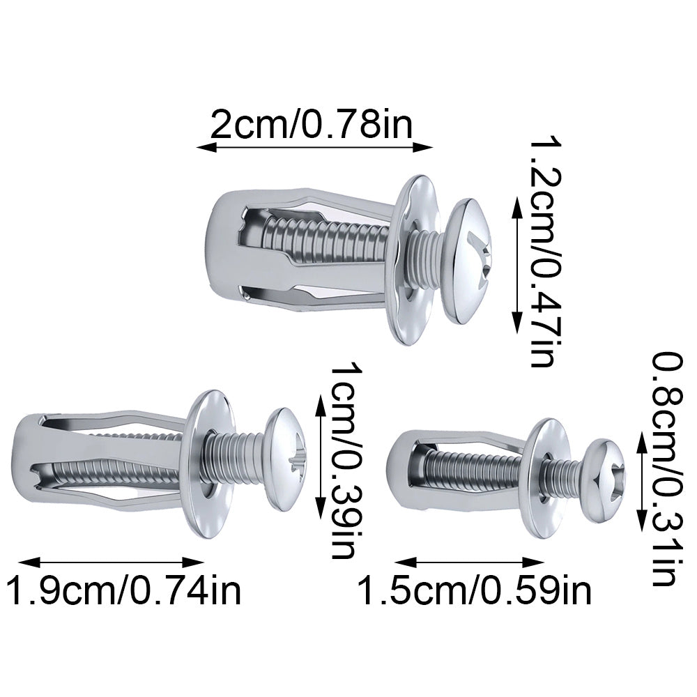 Silvery Screws and Bolts Assortment Kit