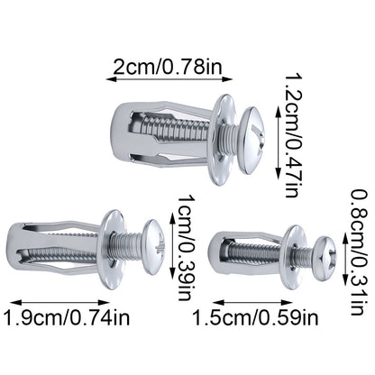 Silvery Screws and Bolts Assortment Kit