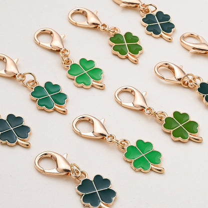 Four-Leaf Clover Lucky Keychain Set